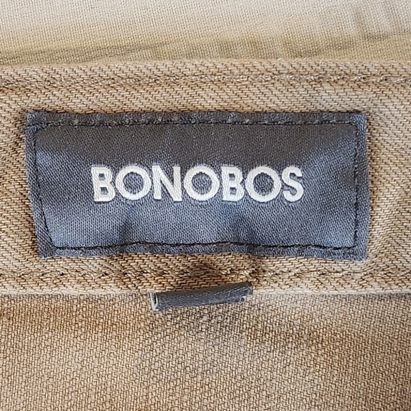 Bonobos Slim Fit Khaki Tan Stretch Cotton Five Pocket Pants Mens 32x32 - Picture 4 of 12